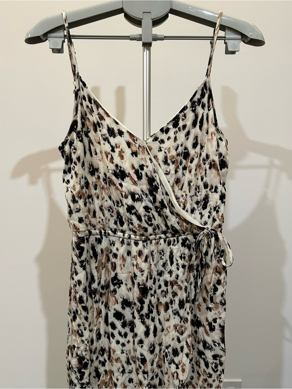 one clothing Beige Floral Print Top with Black and Brown Accents